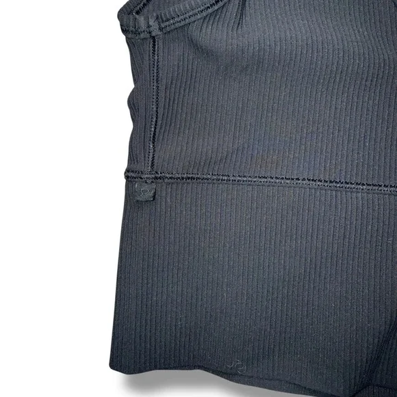 Lululemon Power Pivot Ribbed Crop Tank Black Size 6 - Picture 5 of 5